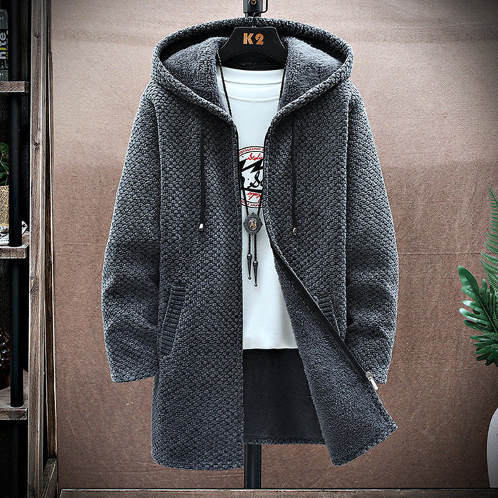 Herren Kurtka Zimowa Zamkiem z Kapturem | Streetwear