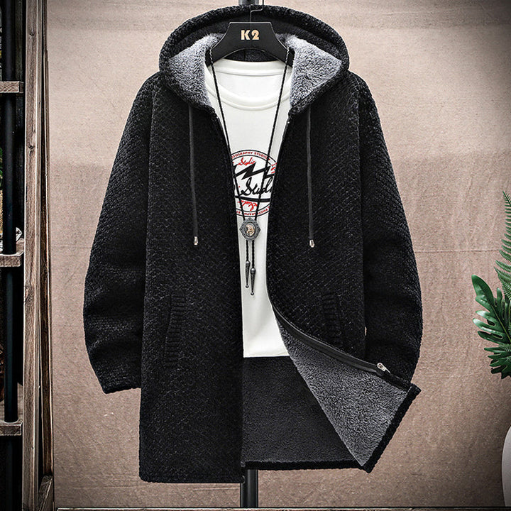 Herren Kurtka Zimowa Zamkiem z Kapturem | Streetwear