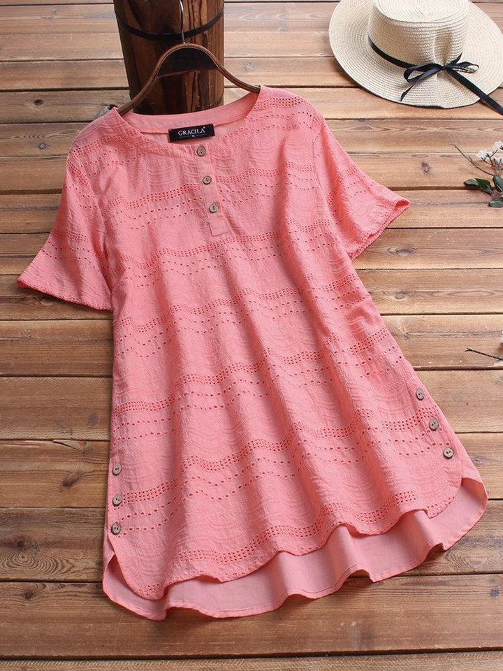 Damska Letnia Bluzka | Henley