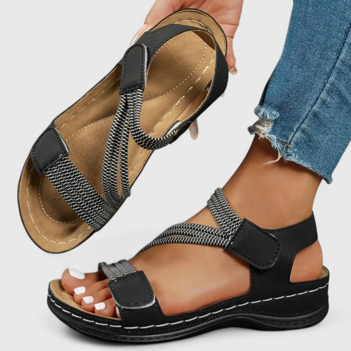 Damskie Sandały z Wieloma Paskami | Casual