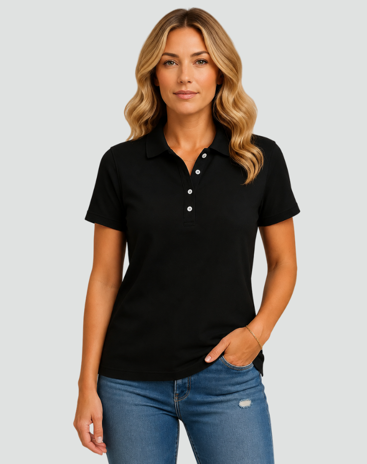 Damska Koszulka Polo Z Krótkim Rękawem | Elegancka