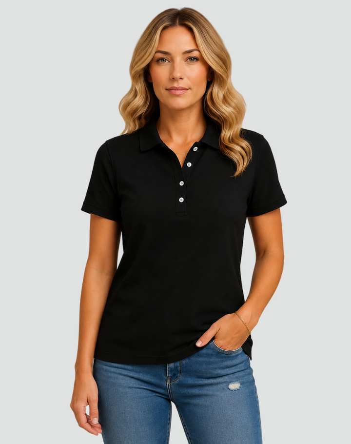 Damska Koszulka Polo Z Krótkim Rękawem | Elegancka