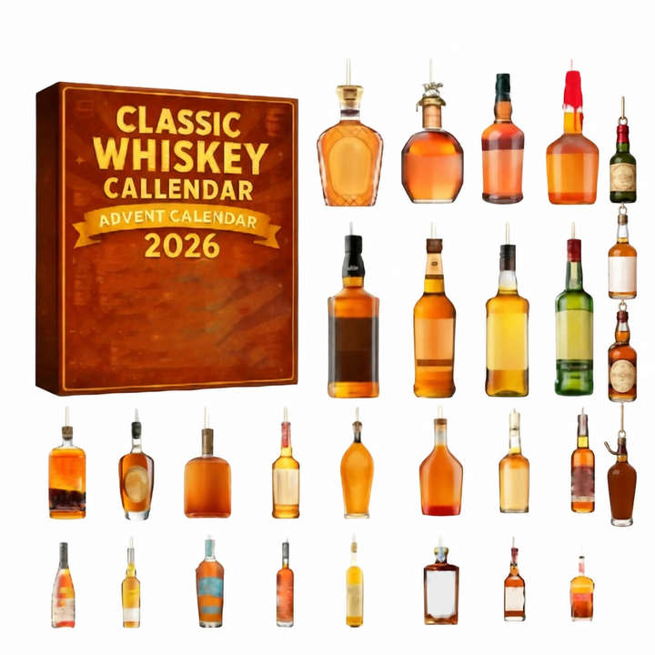 Kalendarz Adwentowy z Zawieszkami Whisky | Świąteczny