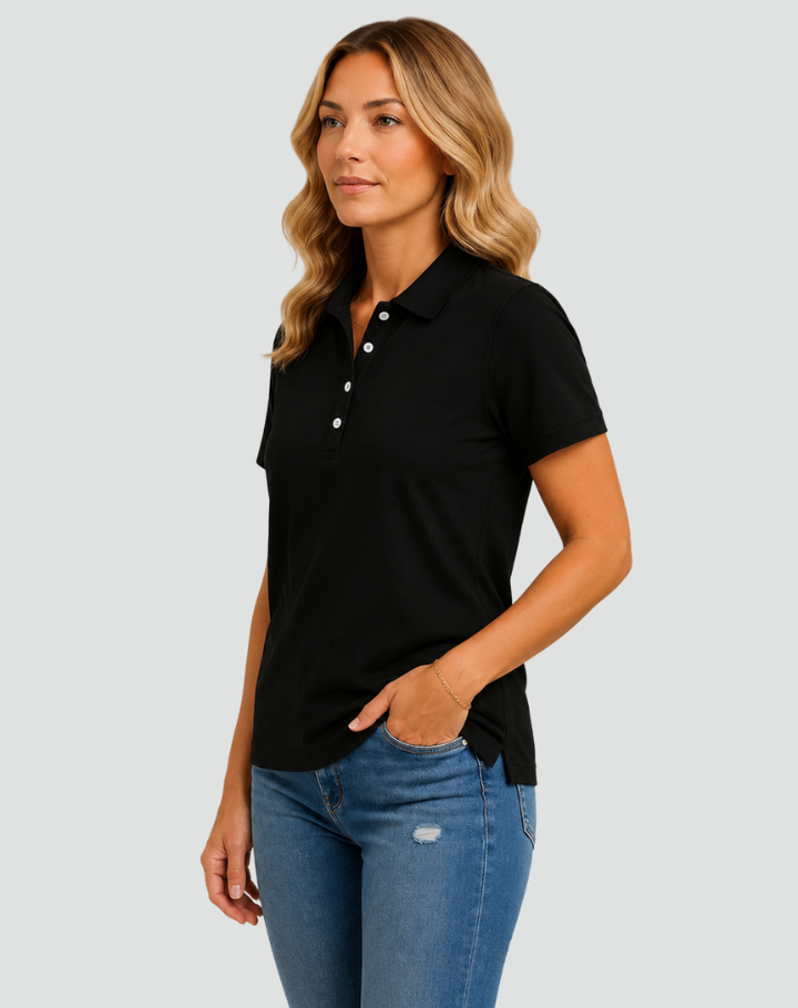 Damska Koszulka Polo Z Krótkim Rękawem | Elegancka
