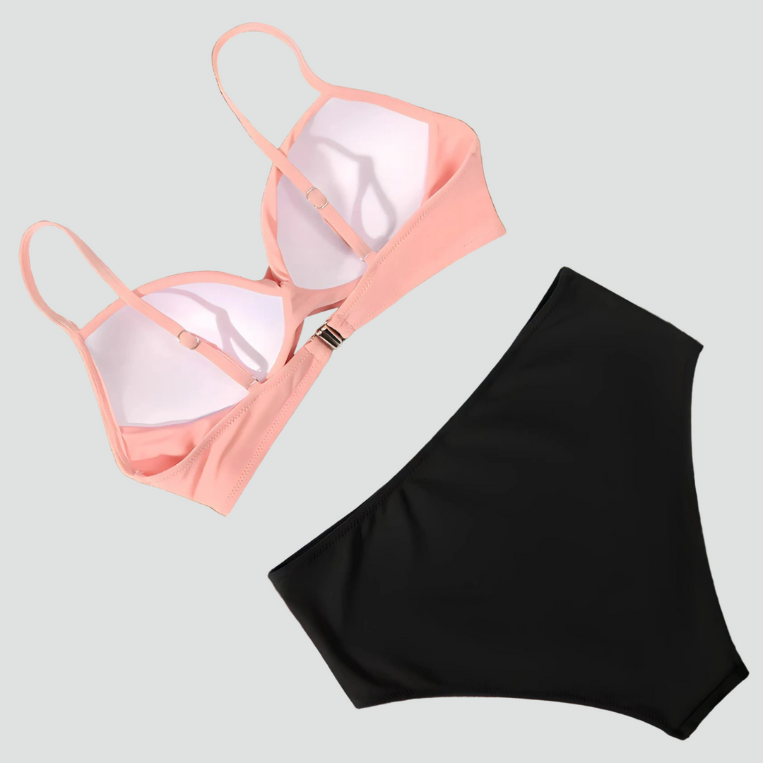 Damski Bikini z Wysokim Stanem | Letni Komplet
