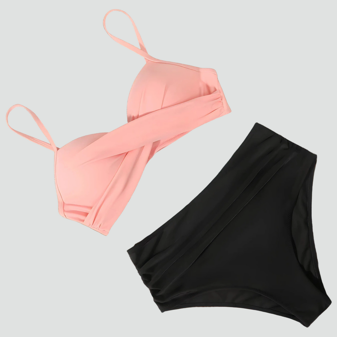 Damski Bikini z Wysokim Stanem | Letni Komplet