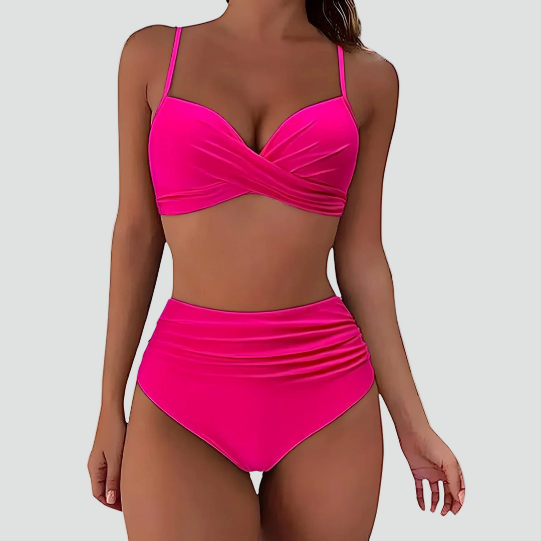 Damski Bikini z Wysokim Stanem | Letni Komplet