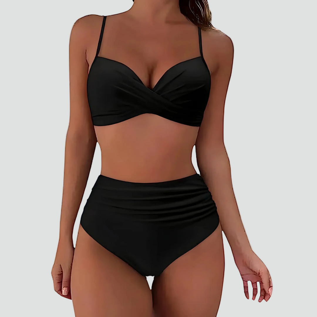 Damski Bikini z Wysokim Stanem | Letni Komplet