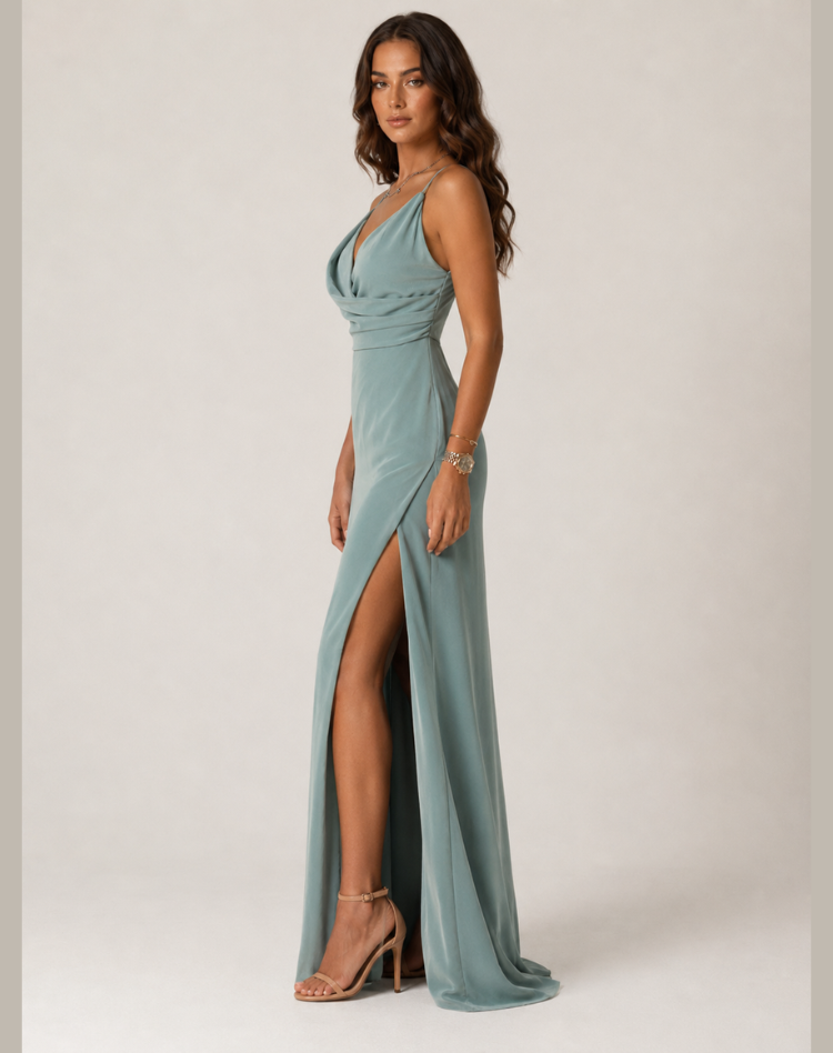 Damska Elegancka Sukienka Wieczorowa | Maxi