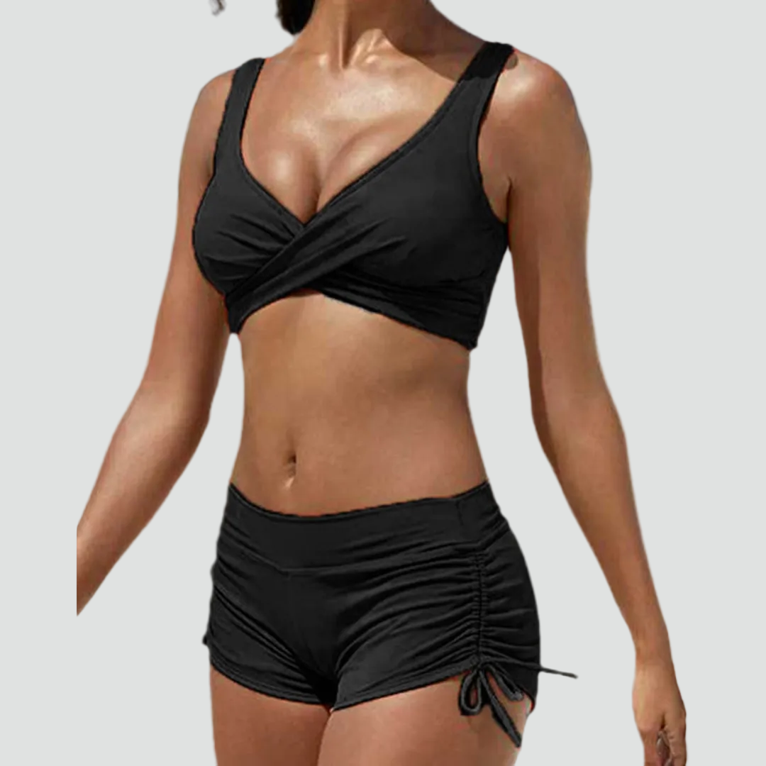 Damska Dwuczęściowy Kostium Kąpielowy Bikini | Wysoki Stan