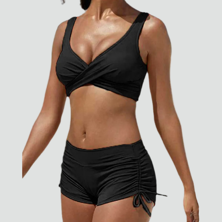 Damska Dwuczęściowy Kostium Kąpielowy Bikini | Wysoki Stan