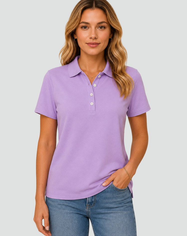 Damska Koszulka Polo Z Krótkim Rękawem | Elegancka