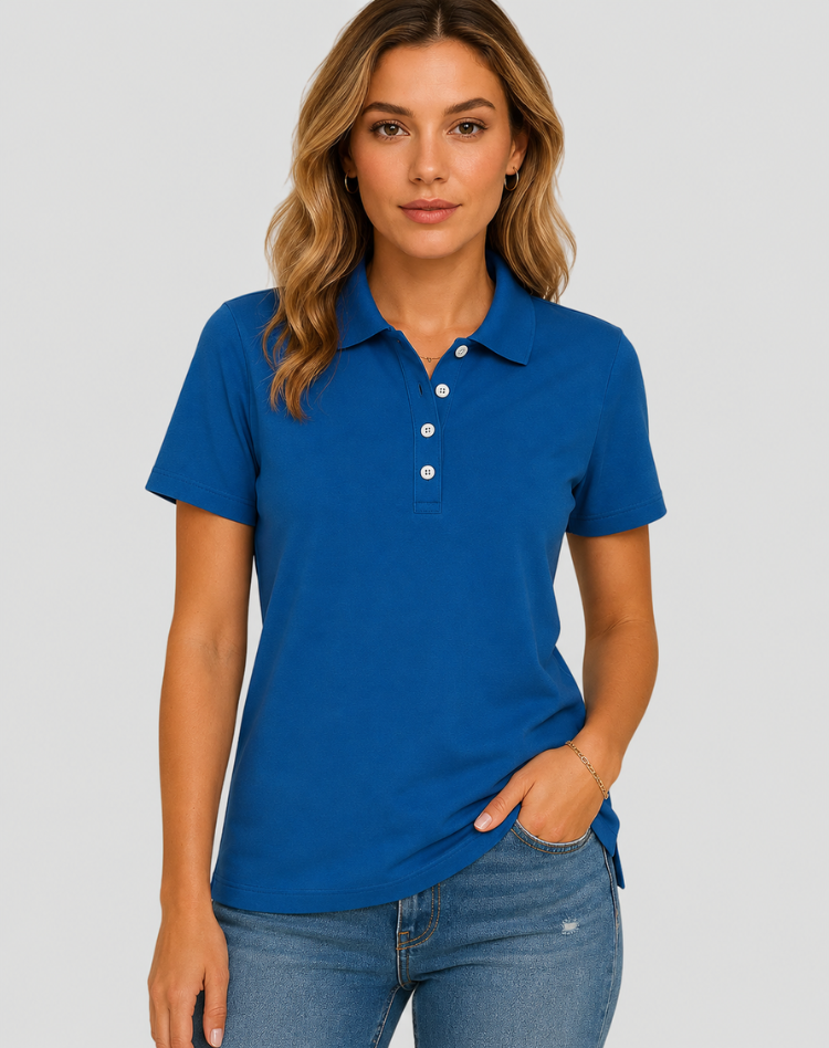 Damska Koszulka Polo Z Krótkim Rękawem | Elegancka