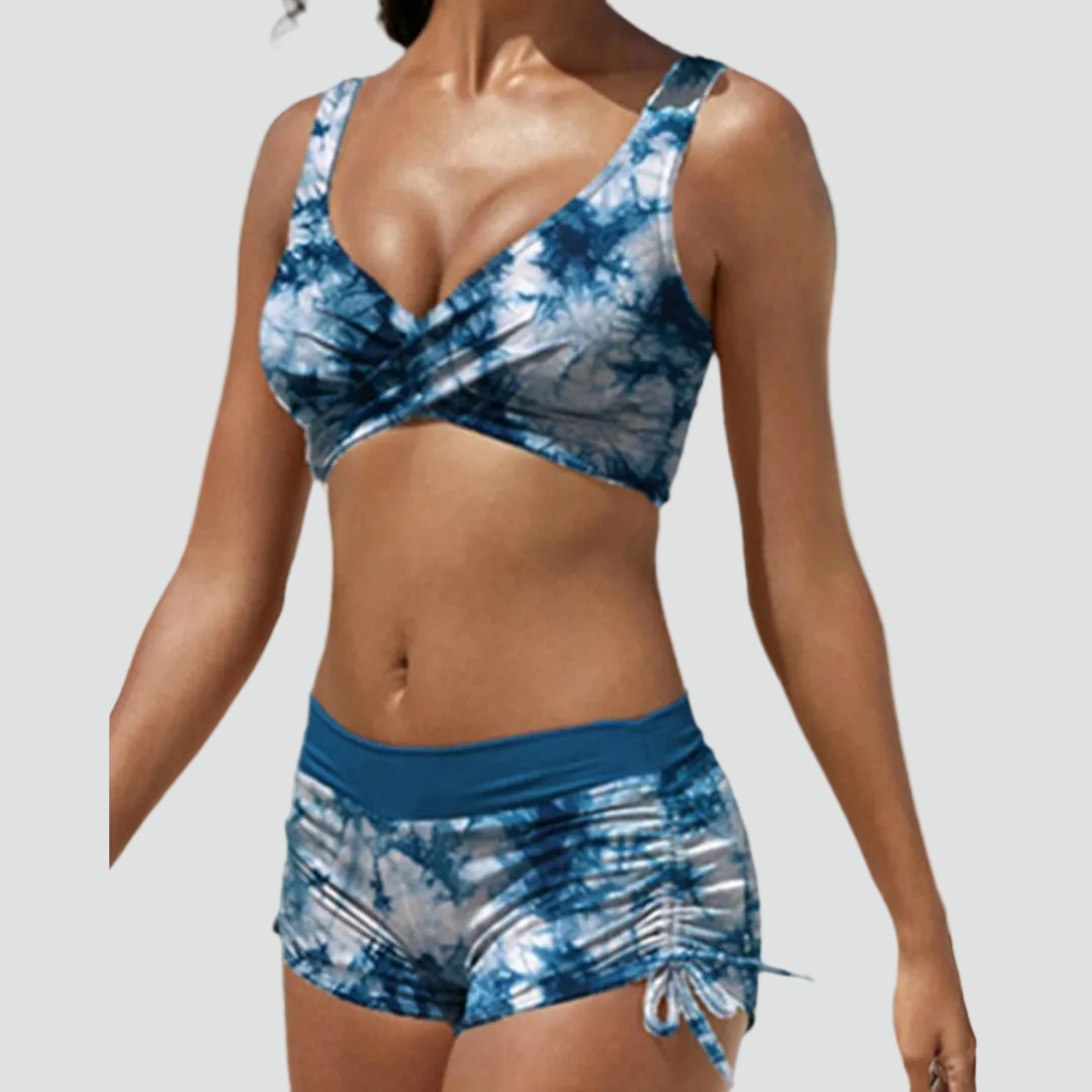 Damska Dwuczęściowy Kostium Kąpielowy Bikini | Wysoki Stan