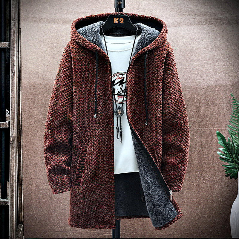 Herren Kurtka Zimowa Zamkiem z Kapturem | Streetwear