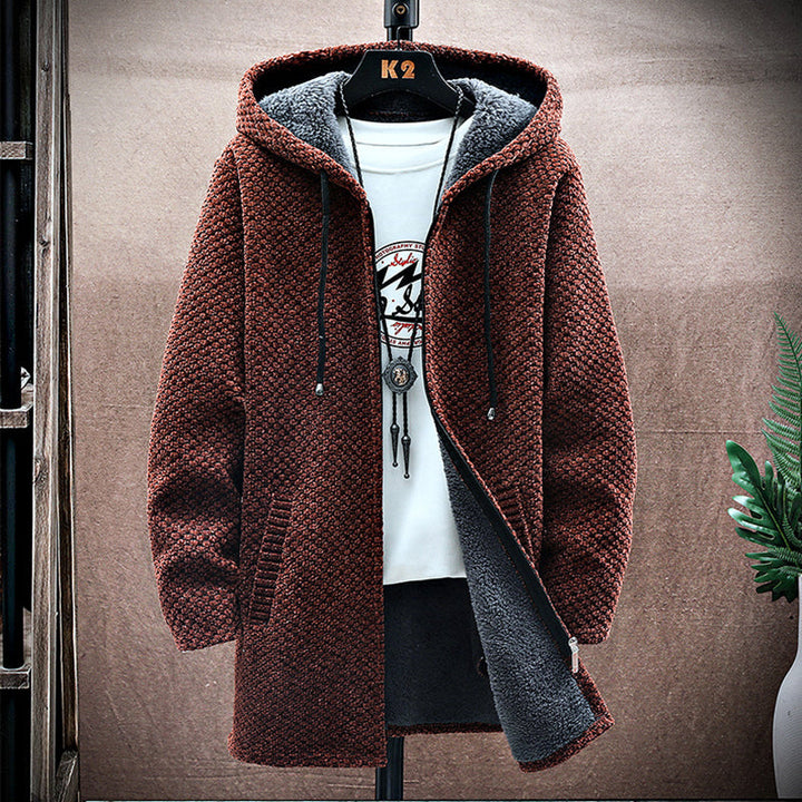 Herren Kurtka Zimowa Zamkiem z Kapturem | Streetwear