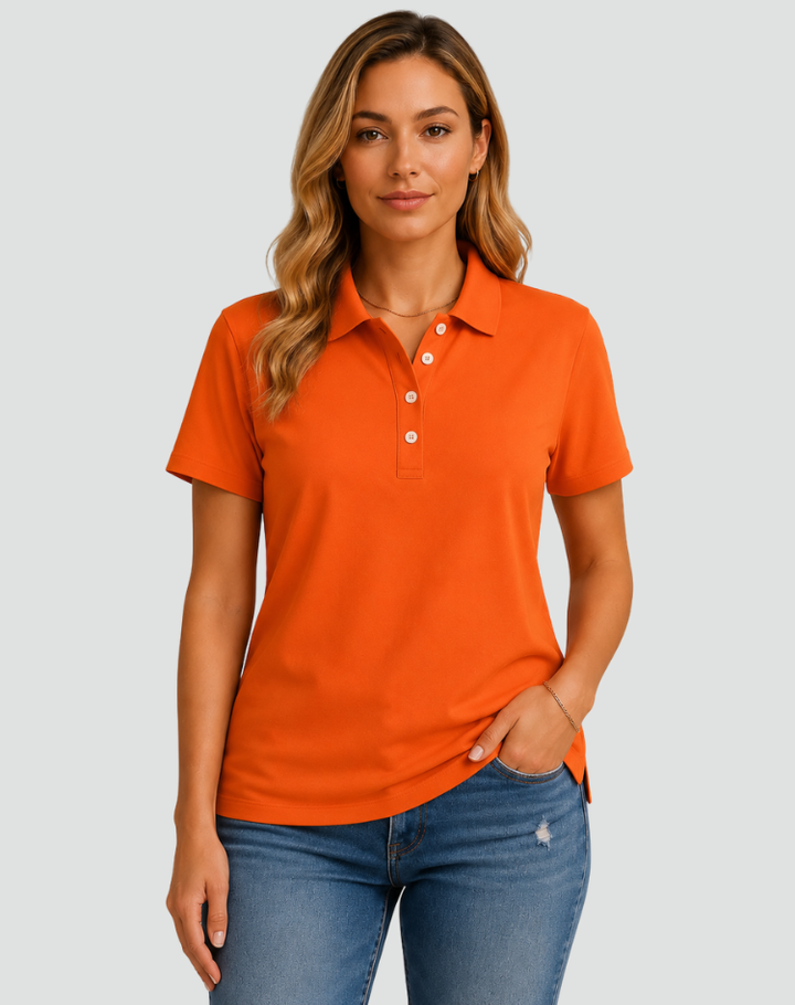Damska Koszulka Polo Z Krótkim Rękawem | Elegancka