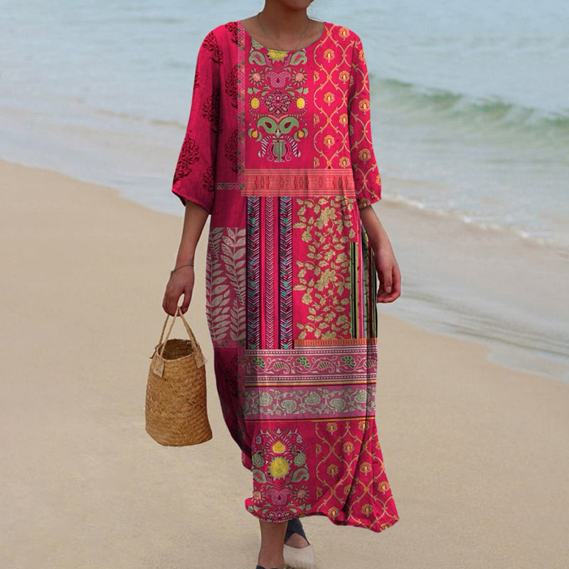 Damska Plażowa Sukienka Boho | Maxi