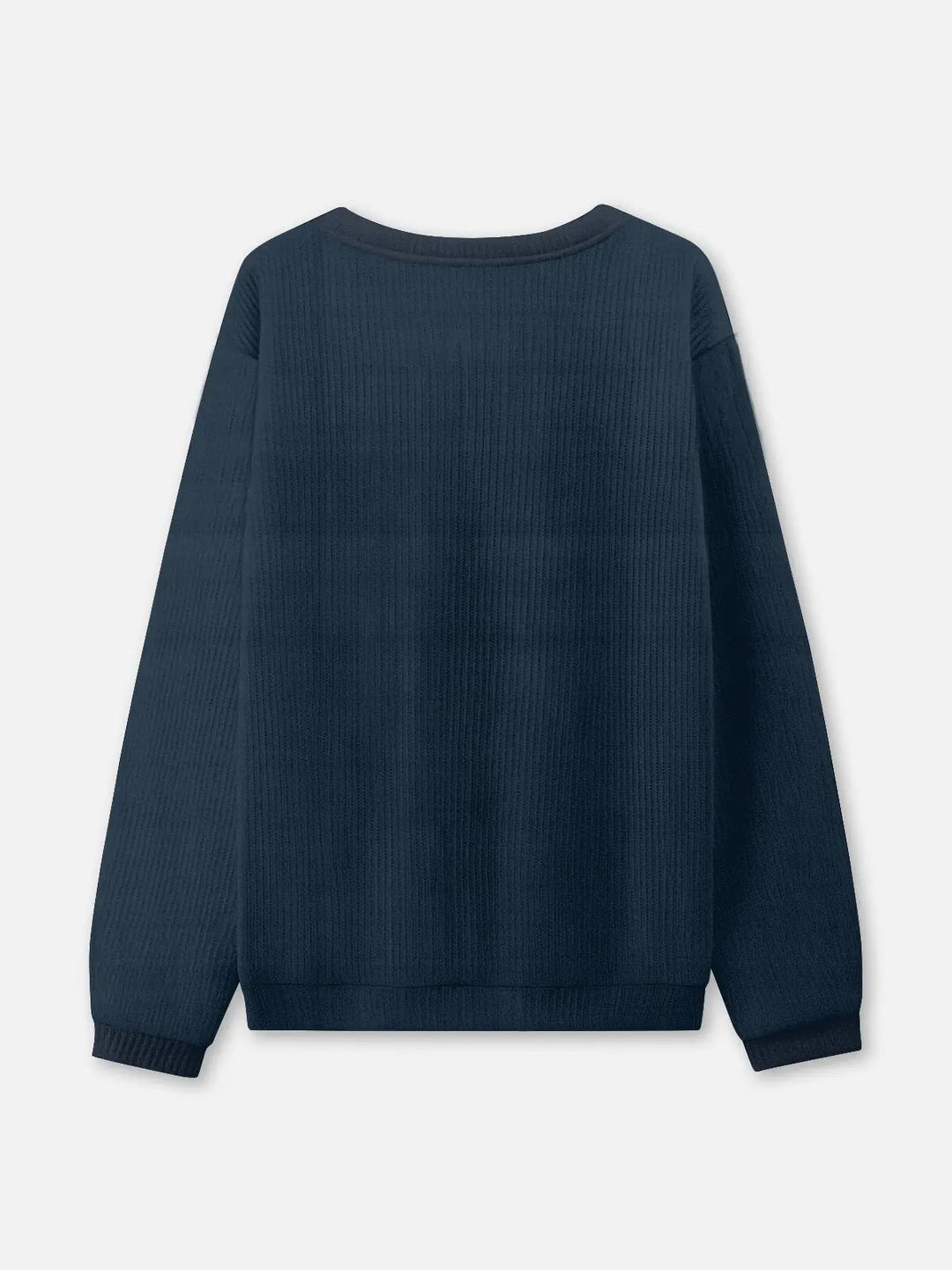 Unisex Sweter Świąteczny z Okrągły Dekolt | Prążkowany