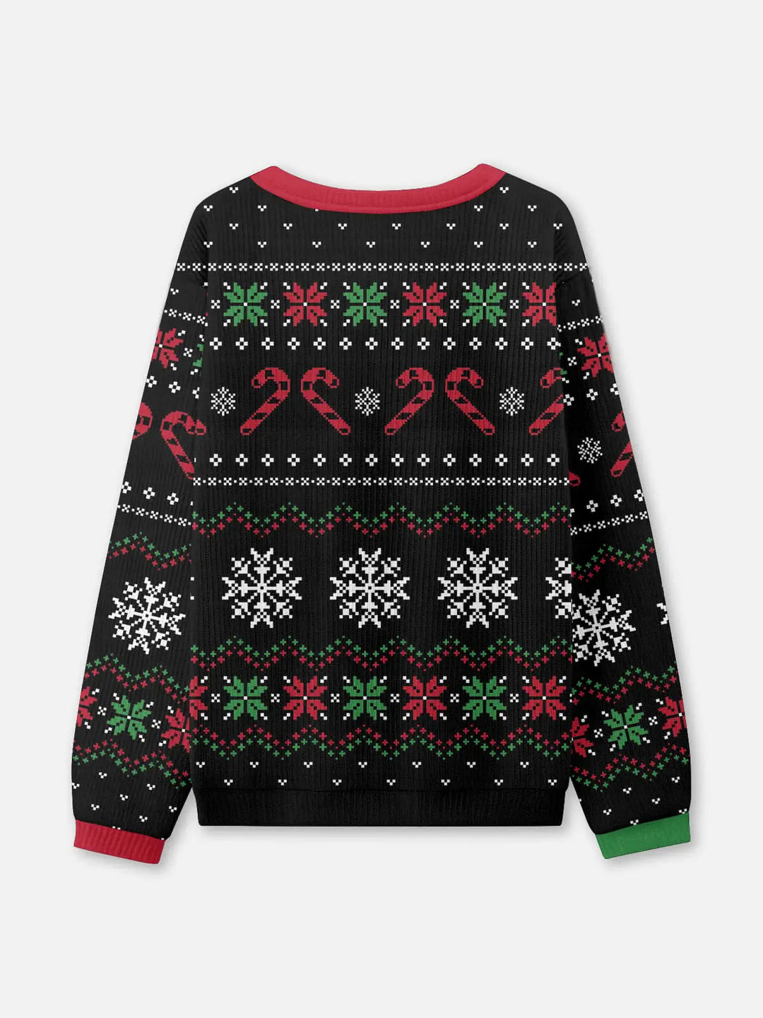Unisex Sweter Świąteczny Czarny Zimowa | Dzianiny