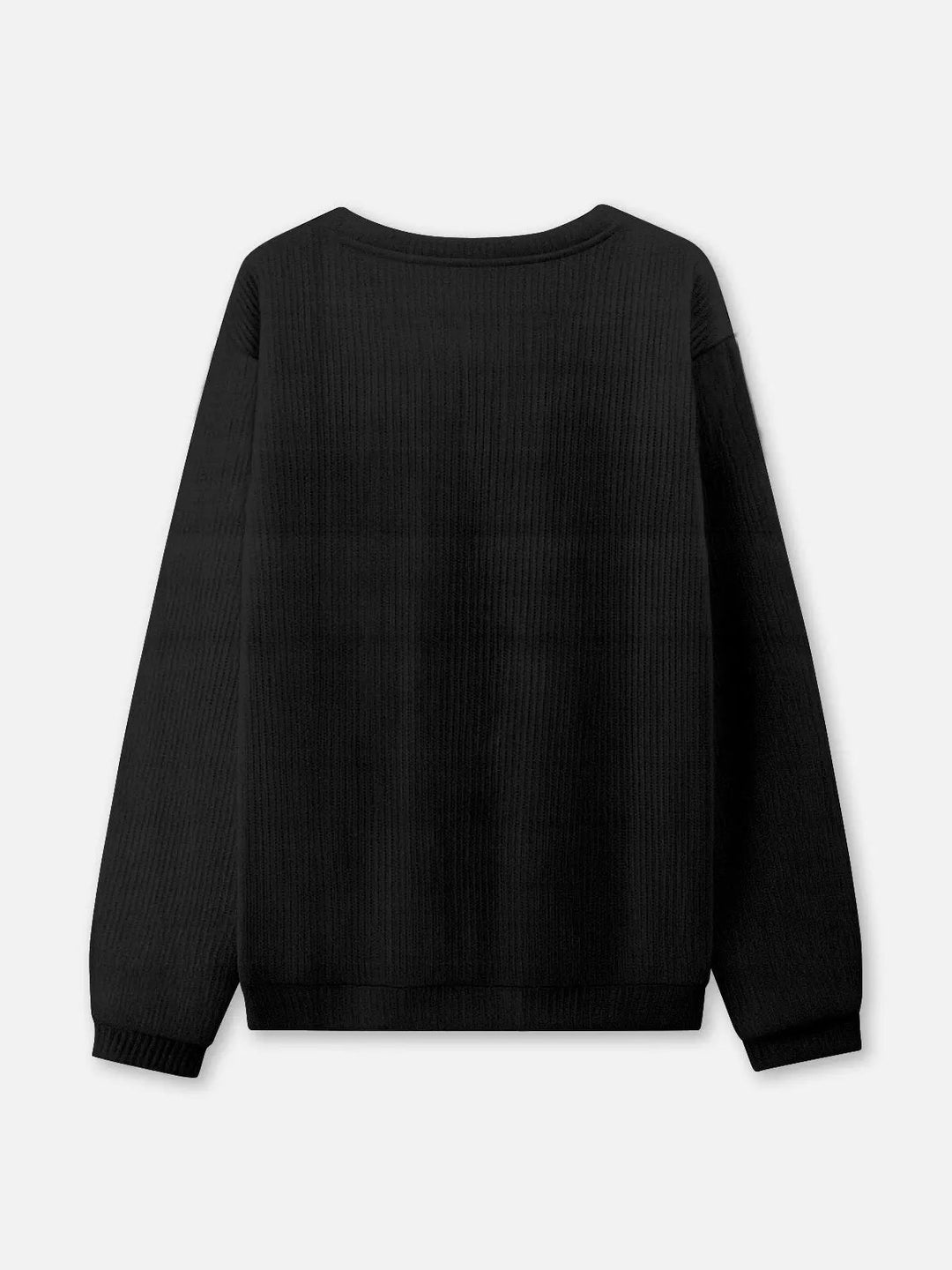 Unisex Sweter Świąteczny z Okrągły Dekolt | Prążkowany