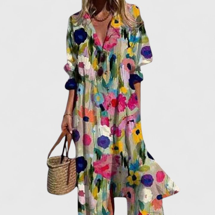 Damska Elegancka Sukienka Boho na Lato | Maxi