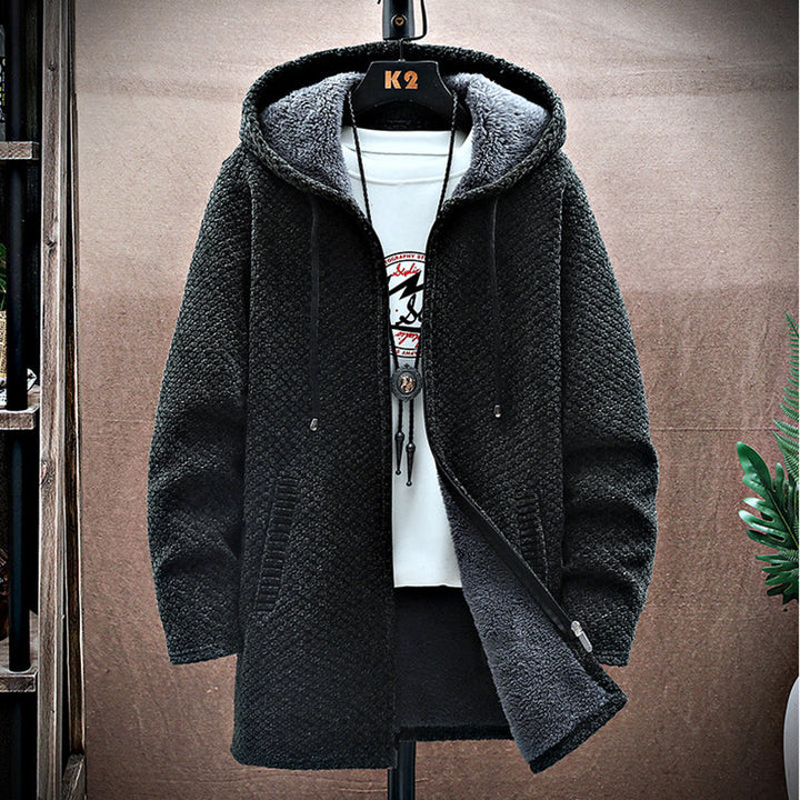 Herren Kurtka Zimowa Zamkiem z Kapturem | Streetwear