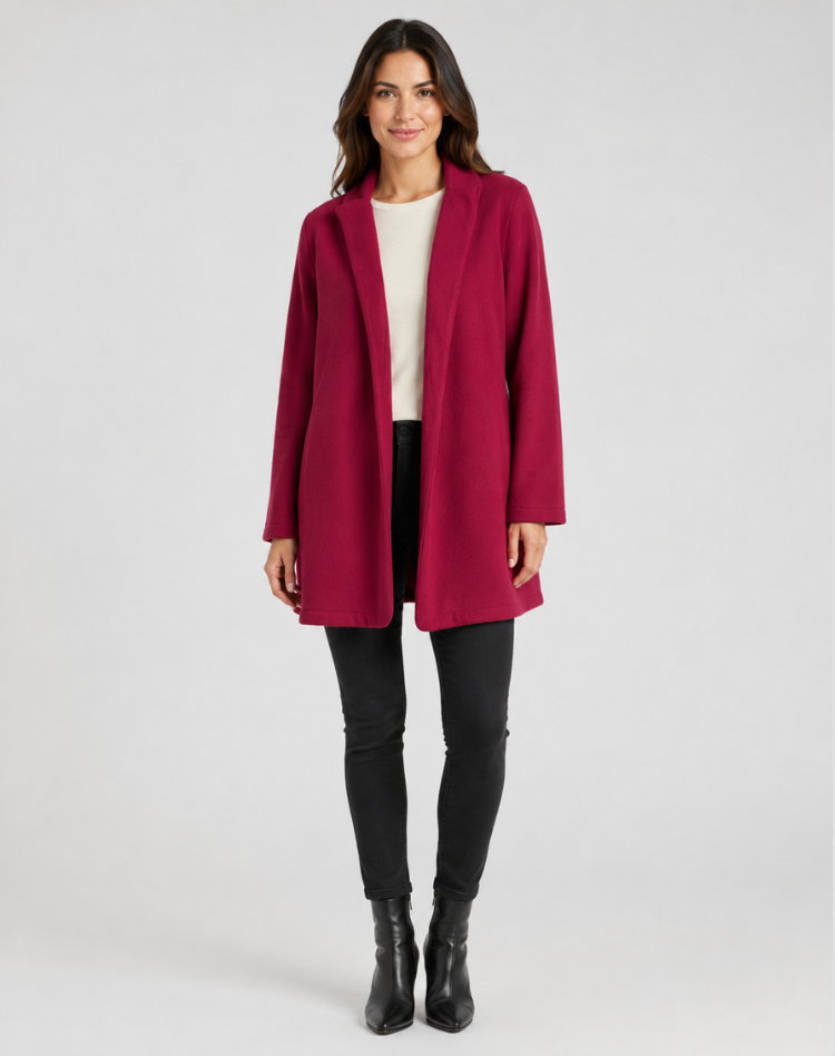 Damska Długa Marynarka Z Otwartym Przodem | Długie Rękawy