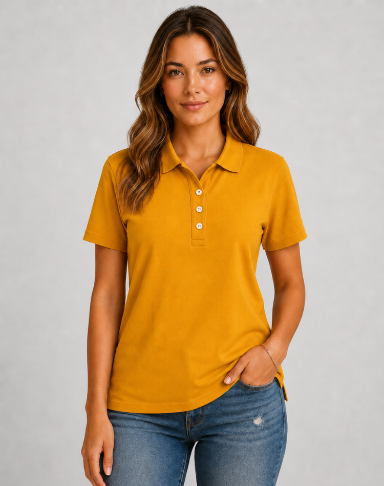 Damska Koszulka Polo Z Krótkim Rękawem | Elegancka