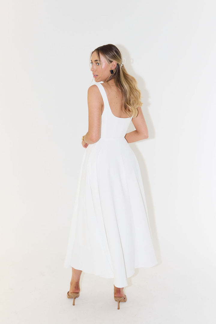 Damska Elegancka Stylowa Sukienka | Midi