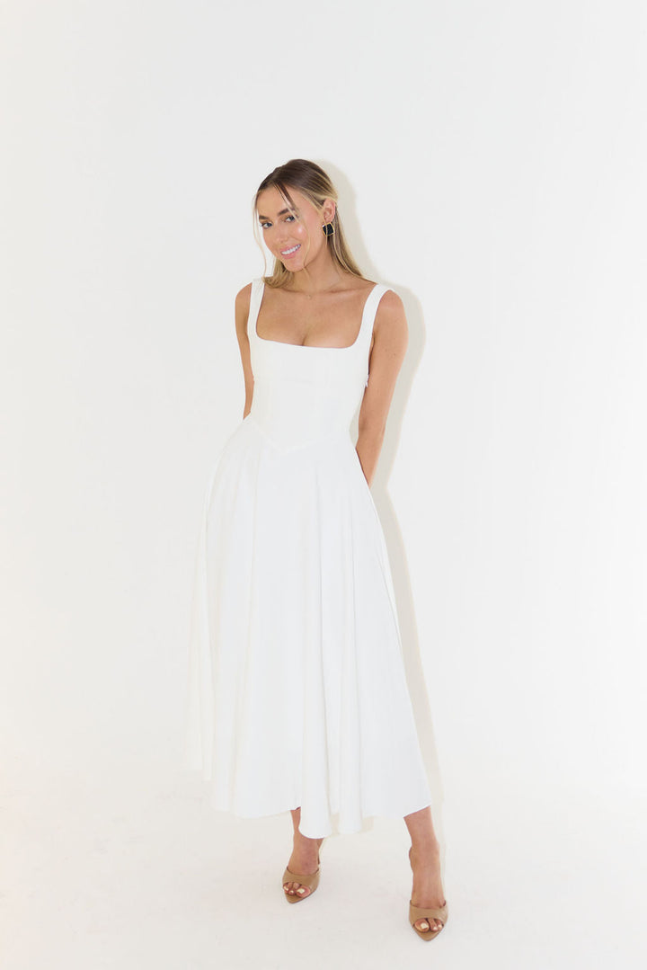 Damska Elegancka Stylowa Sukienka | Midi