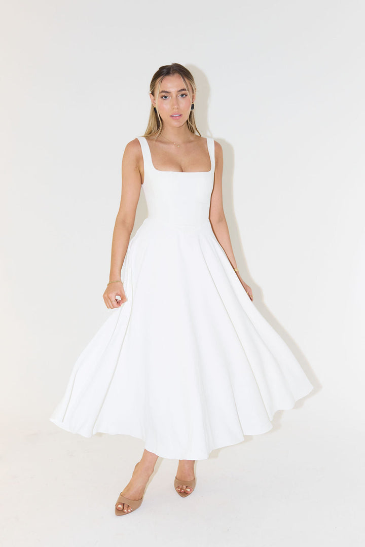 Damska Elegancka Stylowa Sukienka | Midi