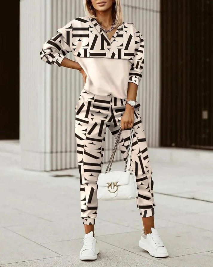 Damski Zestaw Geometryczny | Casual