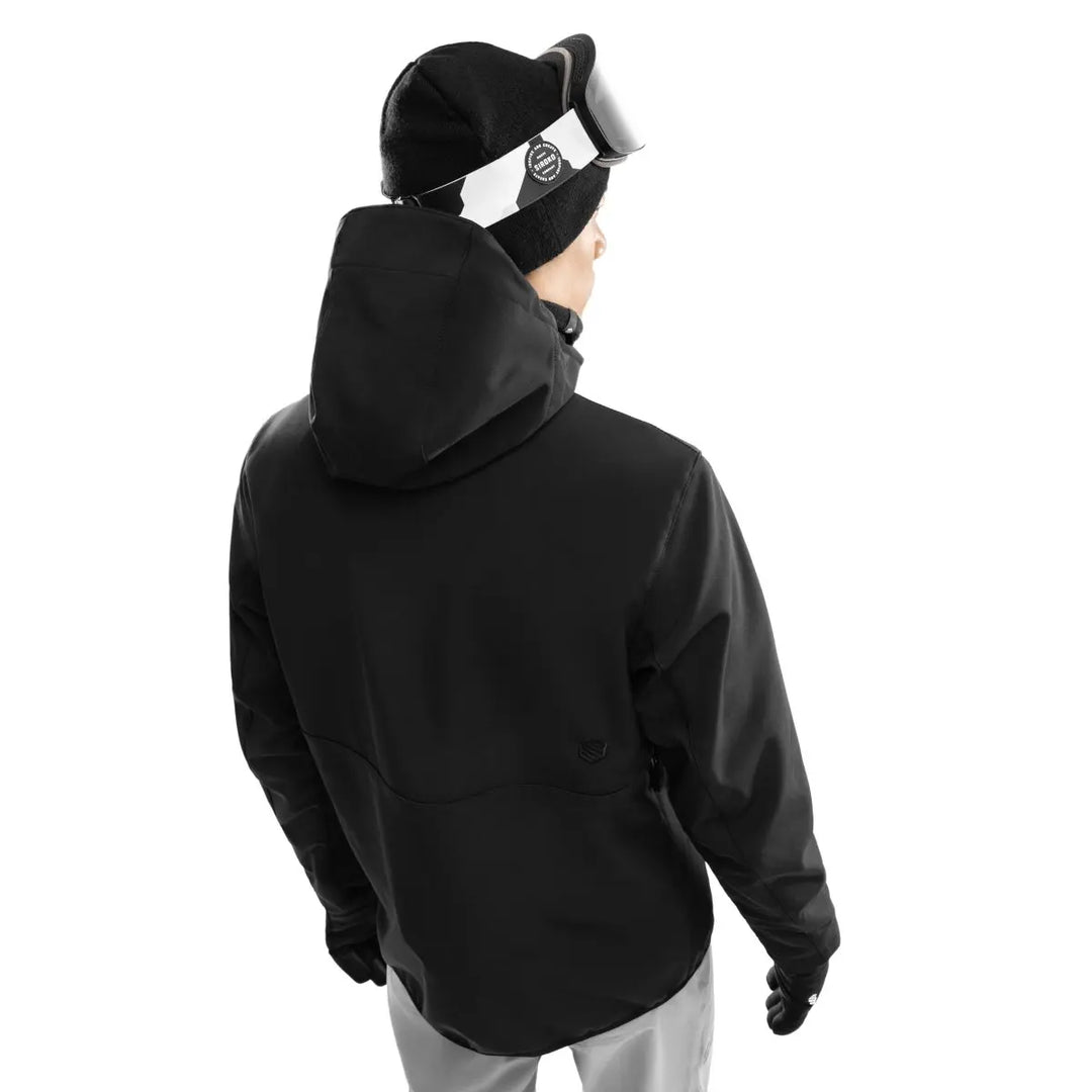 Męska Kurtka Narciarska z Kapturem i Kieszenią na Skipass | Snowboardowa