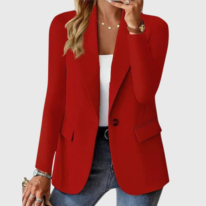 Elegancka Damska Marynarka Formalna | Długi Rękaw