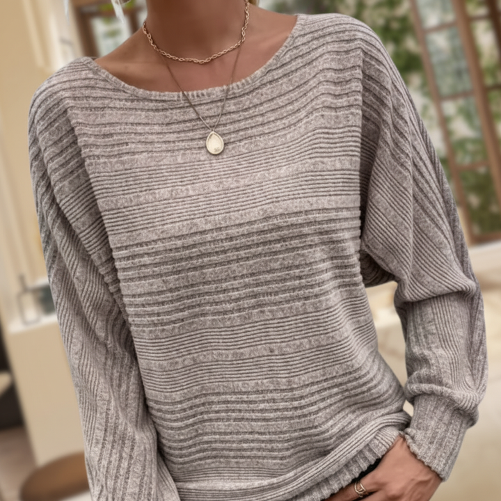 Damska Sweter Z Teksturą Dzianiny | Luźny
