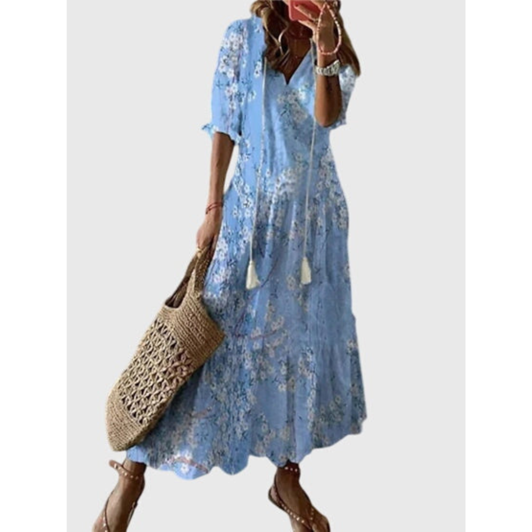 Damska Letnia Sukienka Boho w Stylu Vintage | Maxi