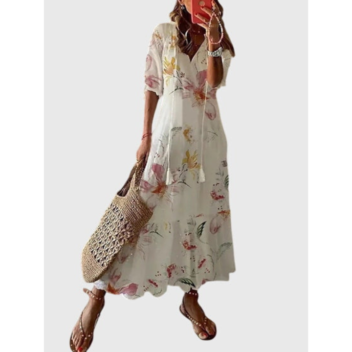 Damska Letnia Sukienka Boho w Stylu Vintage | Maxi