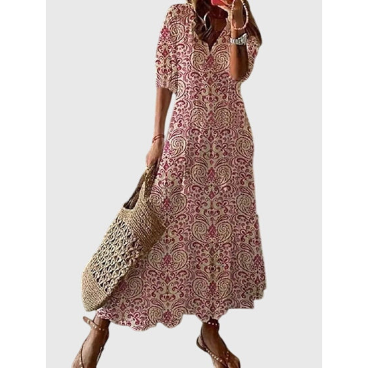 Damska Letnia Sukienka Boho w Stylu Vintage | Maxi