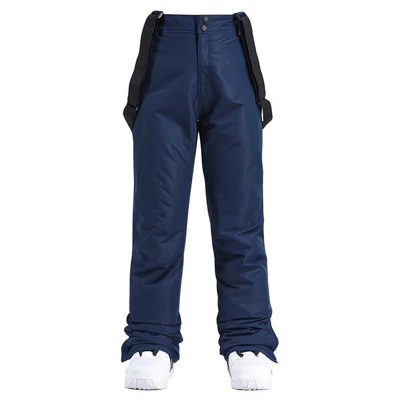 Unisex Spodnie Narciarskie Ocieplane z Szelkami | Snowboardowe