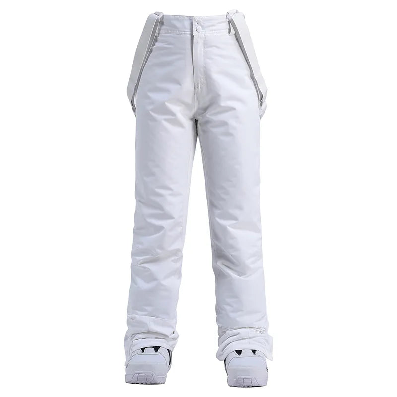 Unisex Spodnie Narciarskie Ocieplane z Szelkami | Snowboardowe