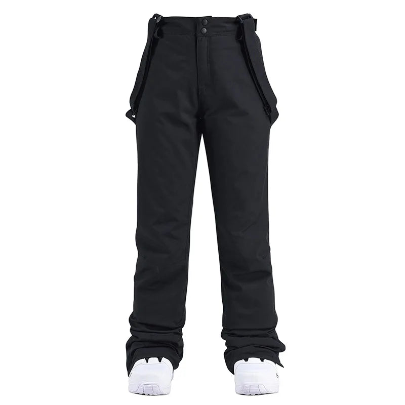 Unisex Spodnie Narciarskie Ocieplane z Szelkami | Snowboardowe