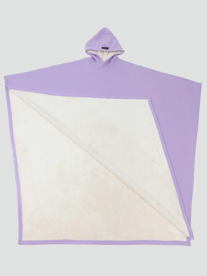 Damskie Poncho Koc Zimowa | z Kapturem
