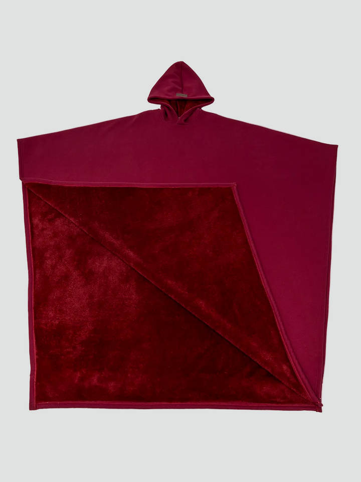Damskie Poncho Koc Zimowa | z Kapturem