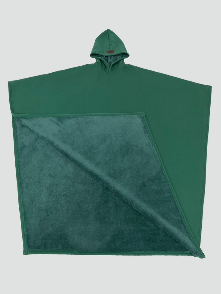 Damskie Poncho Koc Zimowa | z Kapturem
