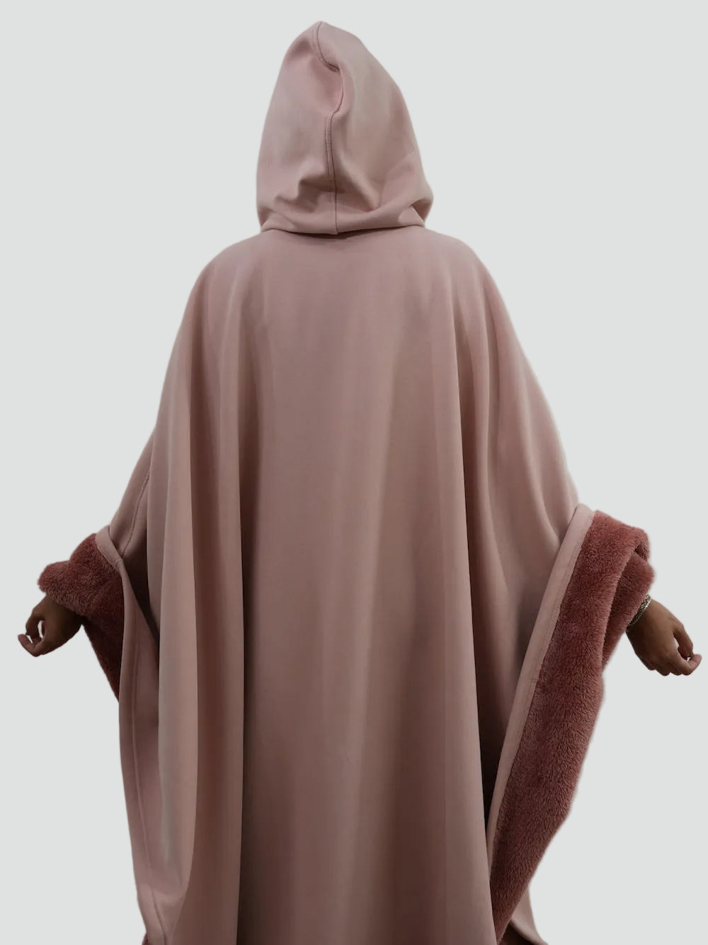 Damskie Poncho Koc Zimowa | z Kapturem