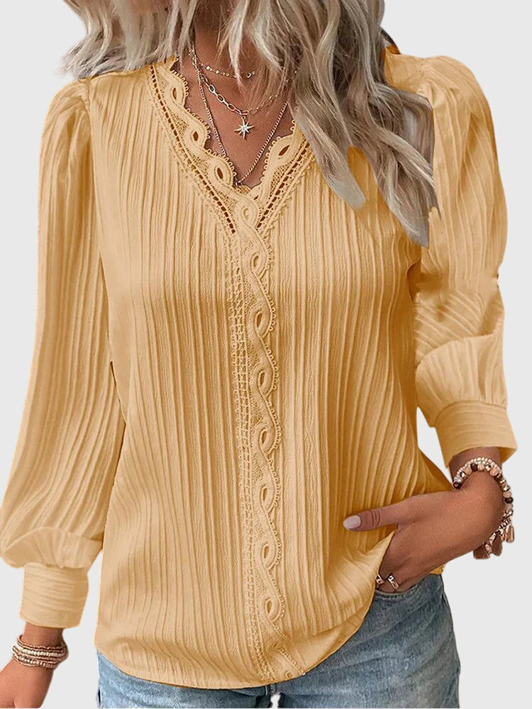 Damski Top Boho | V-Neck