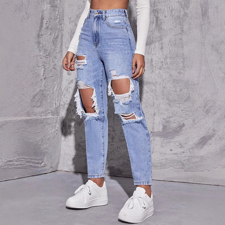 Damskie Jeansy Casual | Wysoki Stan