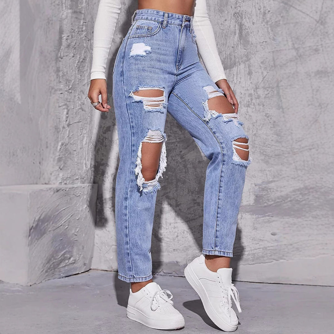 Damskie Jeansy Casual | Wysoki Stan