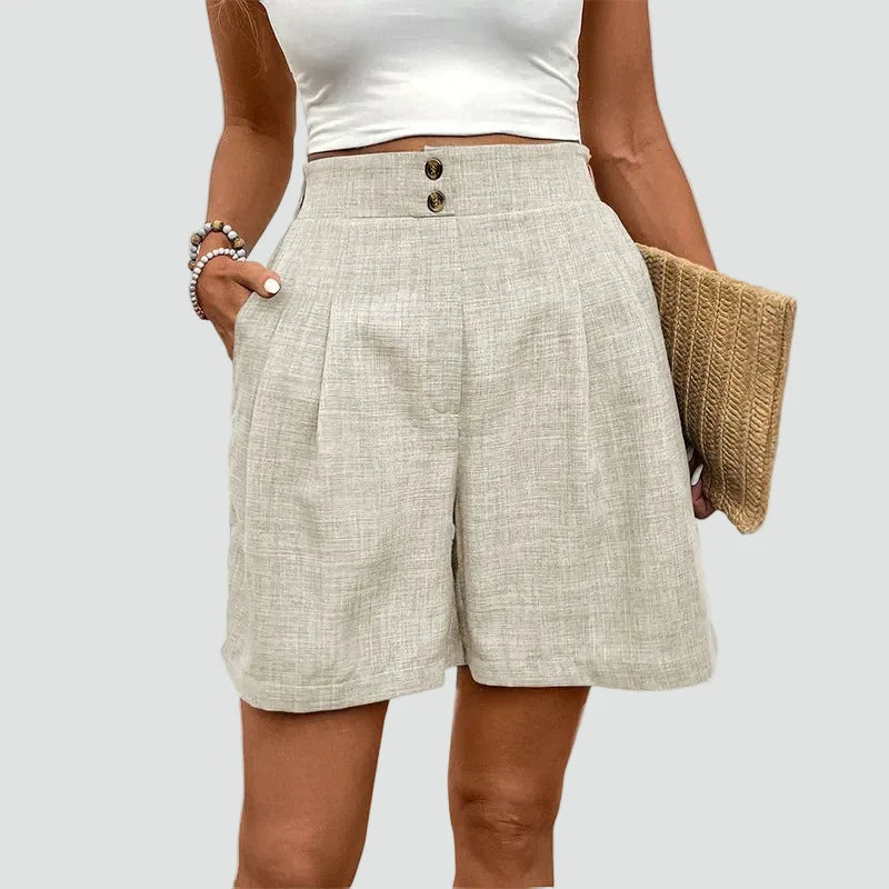 Damskie Eleganckie Szorty | Wysoki Stan